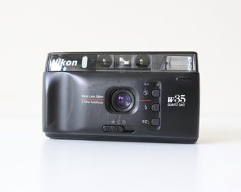 Nikon W35 | 35mm lens - film tested and fully working Compact, Point and Shoot 35mm film camera, Gift Idea