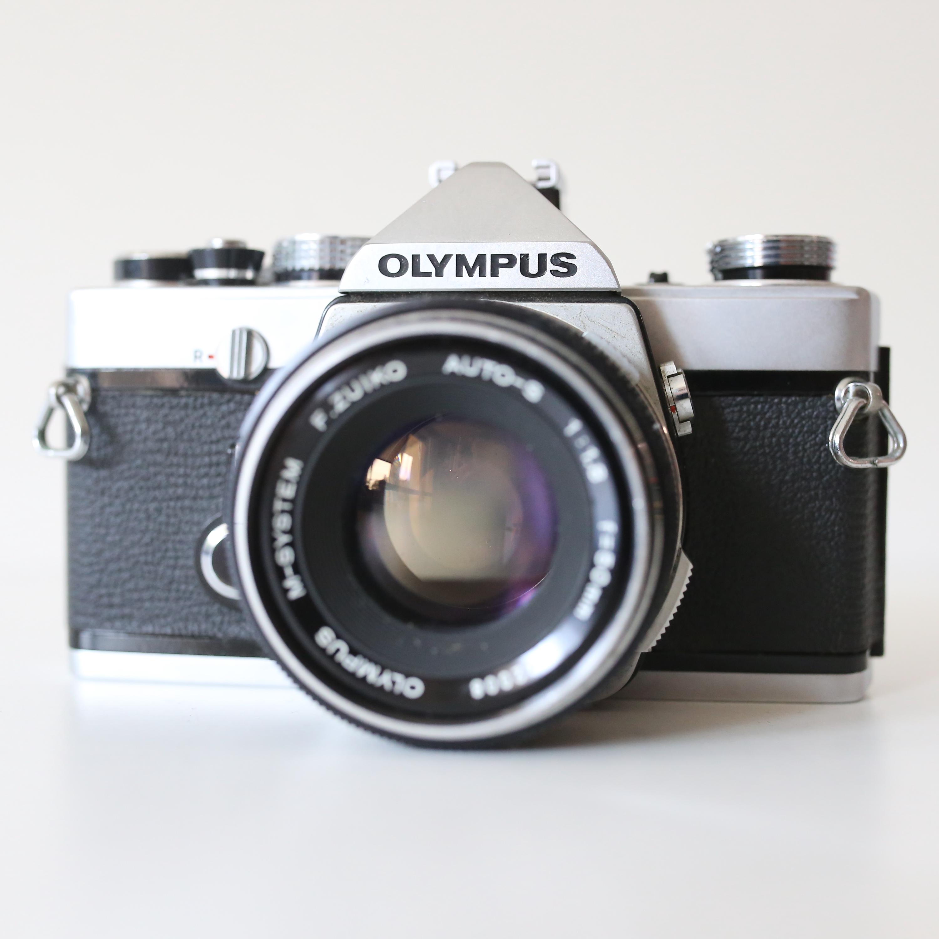 ★ 希少 OLYMPUS M-1 + ★ M-SYSTEM 50mm ⏯️ *M-SYSTEM* Olympus M-1 OM-1 Silver 35mm Film SLR Camera