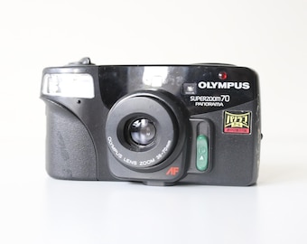 Olympus SUPERZOOM 70 Panorama  | 38-70mm lens - film tested and fully working Compact, Point and Shoot Gift idea 35mm compact film camera