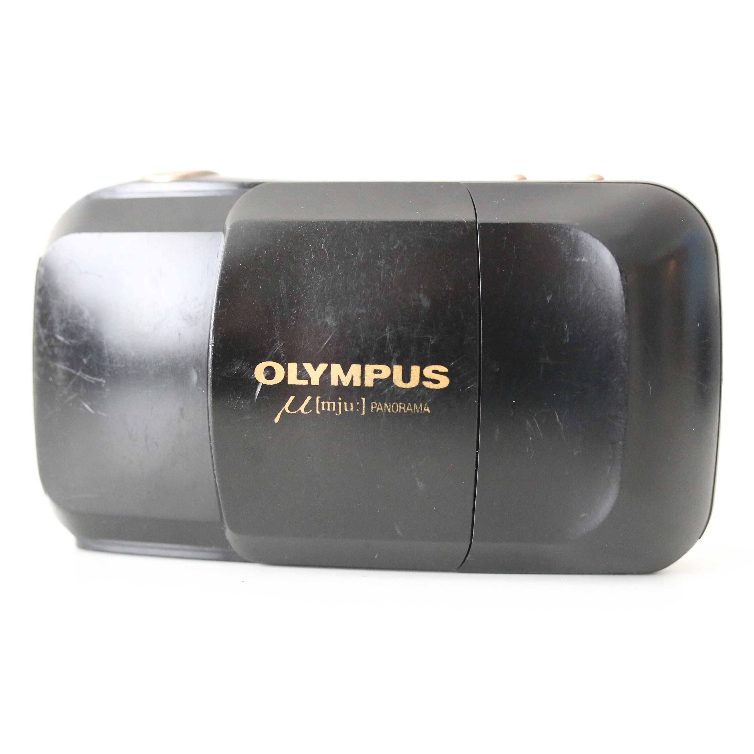新品電池に交換済　OLYMPUS μ PANORAMA 美品 ケース付き 動作確認済】【新品電池付き】OLYMPUS μ mju PANORAMA - メルカリ