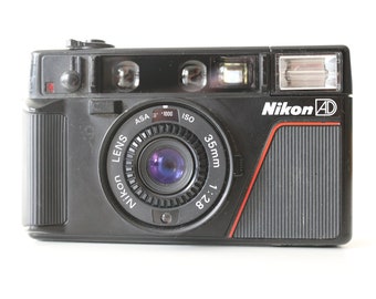 nikon L35AF 35mm Filmkamera mit Datenback - Film getestet und voll funktionsfähig Compact, Point and Shoot Geschenkidee