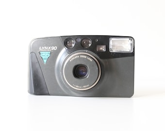 Yashica/Kyocera Lynx 90 film tested and fully working Compact 35mm film camera Point and Shoot wedding Gift idea, Flash not working