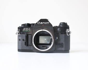 Canon AE-1 Program Black SLR Camera Body Film Tested and Fully Working 35mm Film Camera Vintage Manual Focus SLR for Photography Enthusiasts
