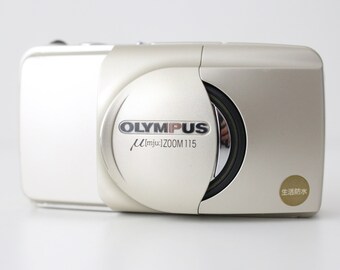 Olympus Mju II Zoom 115 Stylus Gold Filmkamera mit 38-115mm Objektiv - Film getestet und voll funktionsfähig Vintage Compact Point and Shoot Geschenkidee