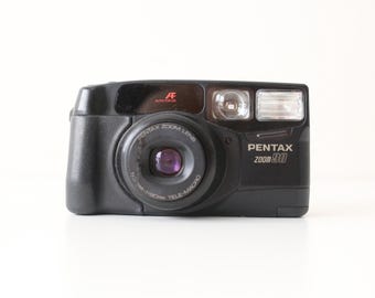 Pentax Zoom 90, 38-90mm zoom lens - film tested and working Compact, Point and Shoot 35mm film camera Wedding Gift idea like Espio Mini