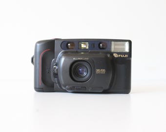 Fuji Zoom Tele Cardia 160 Date + 35/55mm lenes, film tested and fully working Compact Point and Shoot 35mm film camera wedding Gift idea