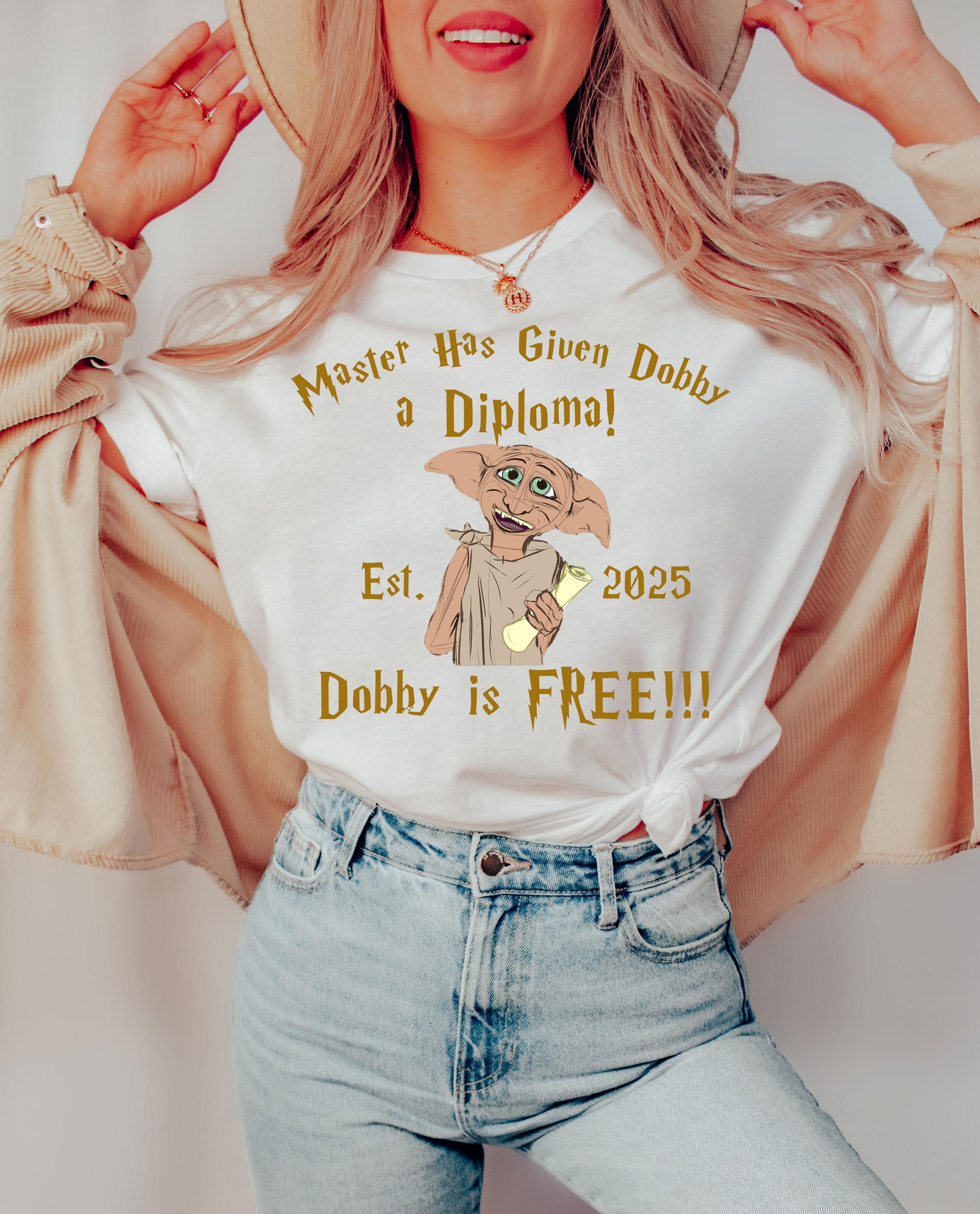 Funny Dobby Graduation T-shirt, Dobby is Free Shirt - Etsy