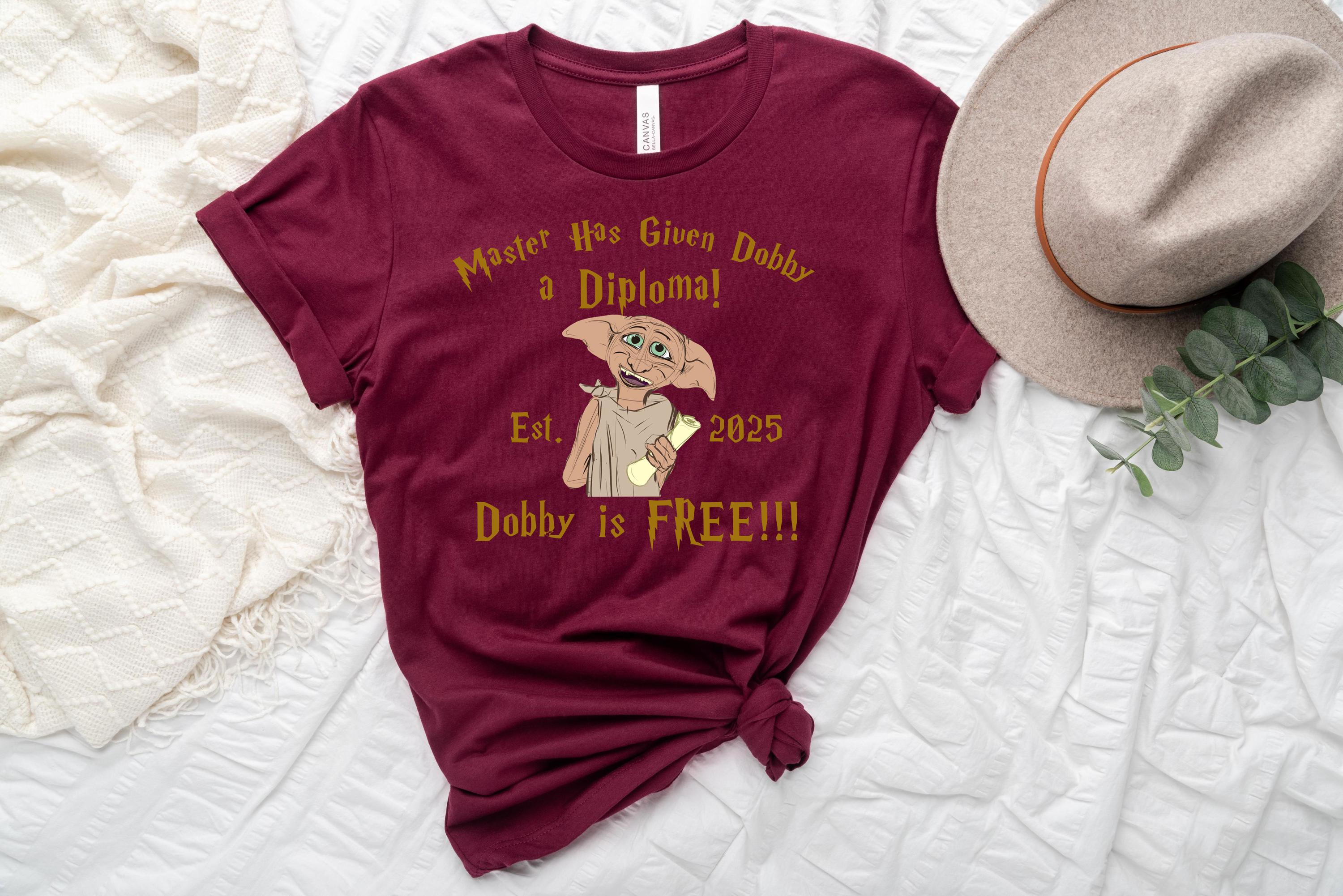 Funny Dobby Graduation T-shirt, Dobby is Free Shirt - Etsy