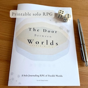 Journaling Game of Parallel Worlds, Printable Solo RPG, Creative Writing & Exploration TTRPG, The Door Between Worlds, Indie Game