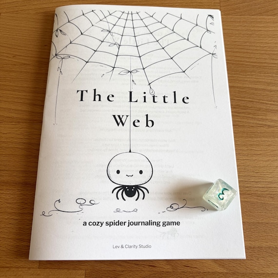 Cozy Spider Solo RPG – Build Your Own Web, Printable Dice Game, Solo TTRPG, Creative Writing & Drawing, Journaling Game, Indie Tabletop RPG