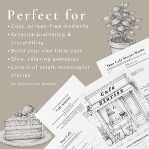 Perfect for cozy journaling, creative writing, and relaxing solo gameplay