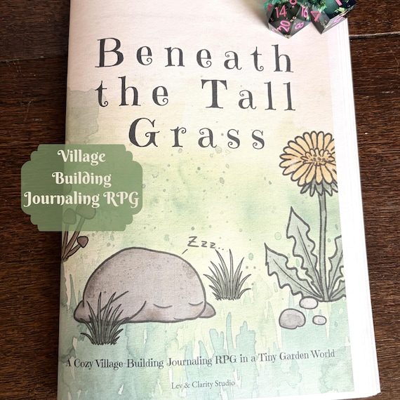 Cozy Village Building Journaling Game, Printable Solo RPG, Tiny Creatures & Garden Exploration TTRPG, Beneath the Tall Grass