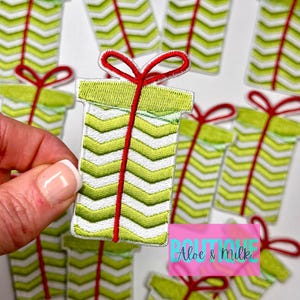Christmas Whimsy Gift, whimsy present, whimsy christmas patches, christmas patch