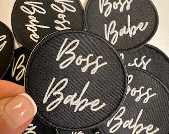 Boss babe, iron on boss babe patch, boss patches, boss iron on patch, hat patches, iron on patches