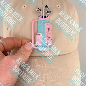 Golf Bag Embroidered Patch: Sports Iron-On Applique (8cm x 3.5cm)