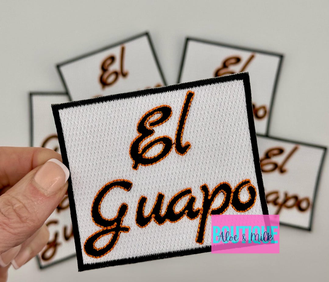 El Guapo Embroidered Patch - Iron on Applique - Etsy