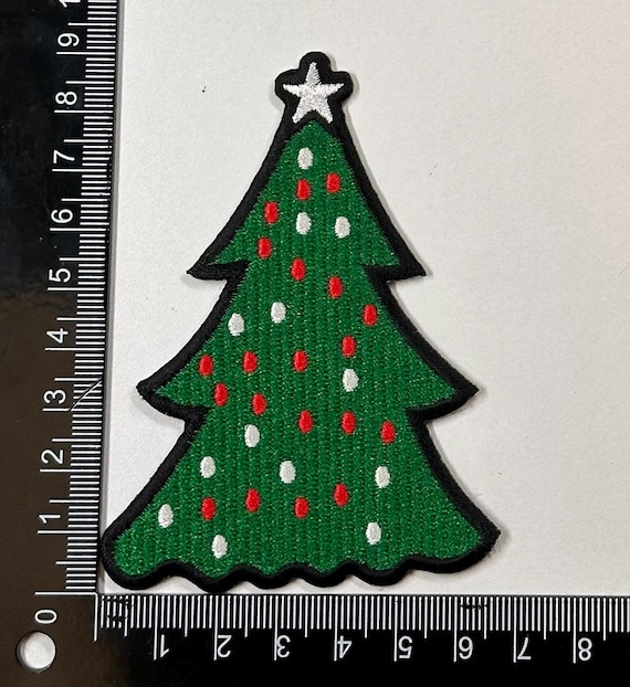 10pcs Christmas Iron-On Patches – Sequined Xmas Tree Embroidered Appliques For Clothing, Backpack, Decor - View #10