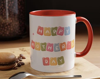 tasse de café colorée de la fête des mères | Cadeau amusant pour les mamans | Tasse à thé en céramique | Surprise d'anniversaire | Décoration d'intérieur mignonne | Bonne fête des mères