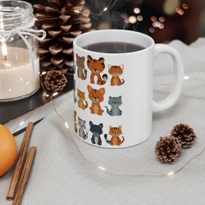 Ceramic Tiger Mug Gift for her Gift for him Animal mug