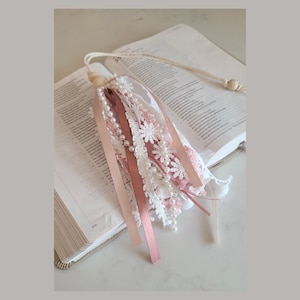 Tassel bookmark pink ribbon bookmark gift for readers bible study gift for women bible bookmark bible journaling