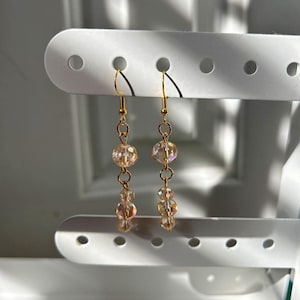 Crystal Rosé Dangle Earrings