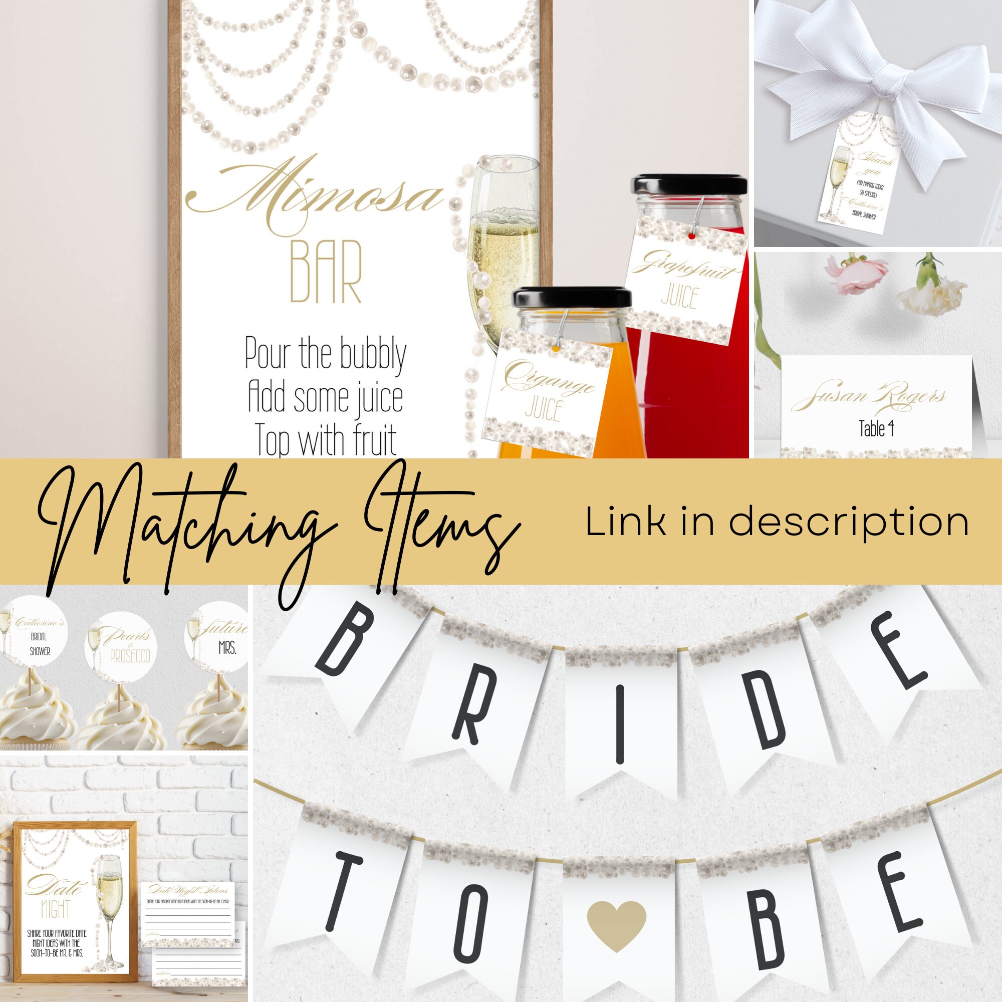 Wedding Raffle Sign Pearl and Prosecco Wine Raffle Sign and Tickets | Raffle Tickets ...
