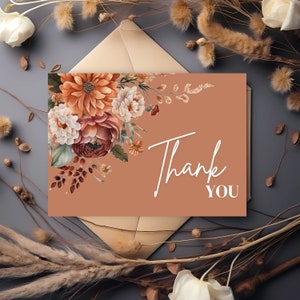 Vielen Dank, dass Sie ein Teil unseres besonderen Tages waren | Hochzeit Dankeskarte | Hochzeit Gastkarte | Brautpaar Danke | Terrakotta - Tatiana