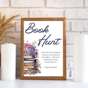A New Chapter Bridal Shower | Book Hunt Activity | Book Lover Shower Activities| A New Chapter Begins | Wedding Shower - Chapter