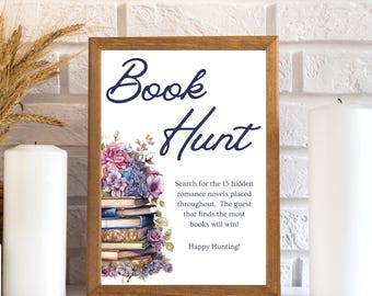 A New Chapter Bridal Shower | Book Hunt Activity | Book Lover Shower Activities| A New Chapter Begins | Wedding Shower - Chapter