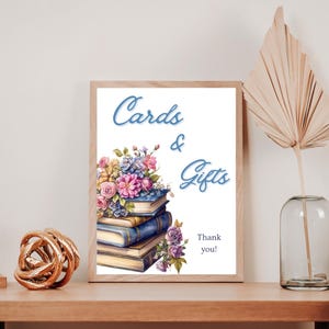 Een nieuw hoofdstuk begint Kaarten en cadeaus | Themaposter bibliotheekverhalenboek | Bord vrijgezellenfeest met boekthema - Chapter
