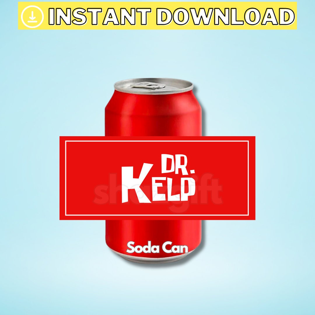 Dr Kelp and Diet Dr Kelp Soda Label Birthday Party Instant Download ...