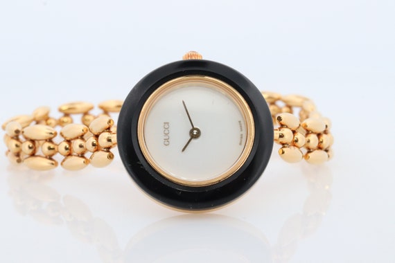 Echt GUCCI 11 12 horloge. Vintage dames Gucci horloge met verwisselbare lunette. Met doos en randen. Etsy Nederland