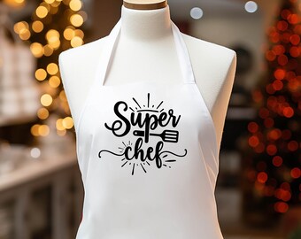 Tablier de super chef, cadeau de joyeux anniversaire super chef, tablier d'artisan de cuisine, tablier de connaisseur de saveurs, tabliers d'appréciation de chef, tabliers de chefs.