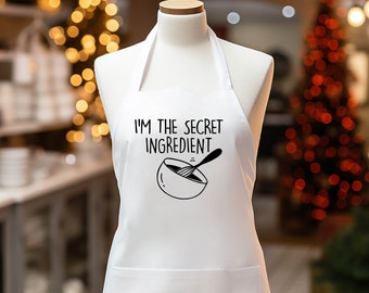 I'm The Secret Ingredient Apron, Secret Ingredient Apron, Happy Mother's Day Apron, Funny Mom Cooking Apron, Cooking With Love Apron, Mother