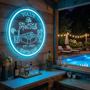 Personalisierte Hot Wanne Neon Leuchtreklame: Kundenspezifisches Jacuzzi Licht-Dekor