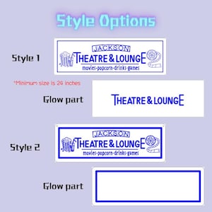 Personalized Home Theater Neon Sign: Custom Cinema Decor image 9