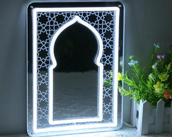 Moroccan Mirror Neon Sign: Marrakesh Mehraab Ramadan Decor