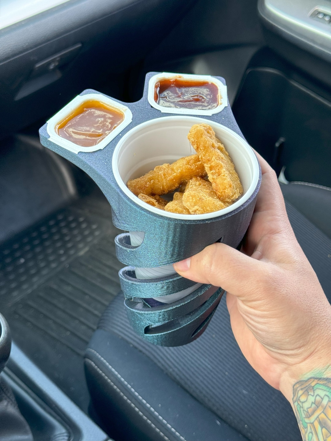 Fried Food & Sauce Cup Holder: Car Accessory - Etsy