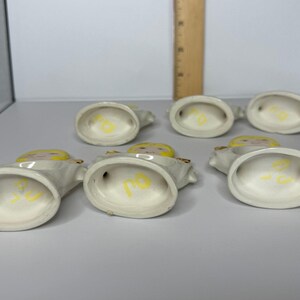 1970s Standing Ceramic Angel Napkin Rings Set of 6 image 8