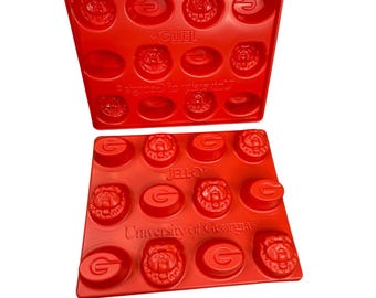 University of Georgia Bulldogs Jell-O Molds #2 Logo G et mascotte de bouledogue Uga