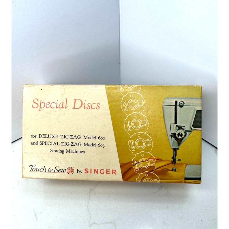 Singer Touch & Sew Special Sewing Discs Model No. 600/603 Disks 12 Part ...