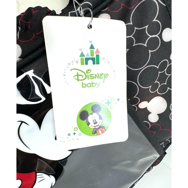 Sac de jour pour couches biberon Mickey Mouse, Disney Baby NWT, 4 compartiments, sangle image 3