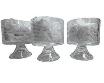 Set of 3 Mikasa CHEERS Collection Footed Wine Glasses Barware Weighted Bottoms