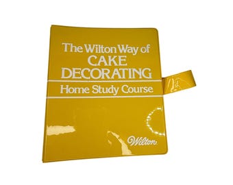 1980s The Wilton Way of Cake Decorating At-Home Tutorial 3-Ring Binder Lesson 1
