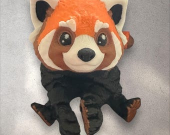 3D Printed Red Panda – Fully Articulated Cute Fidget Toy & Desk Buddy Figurine