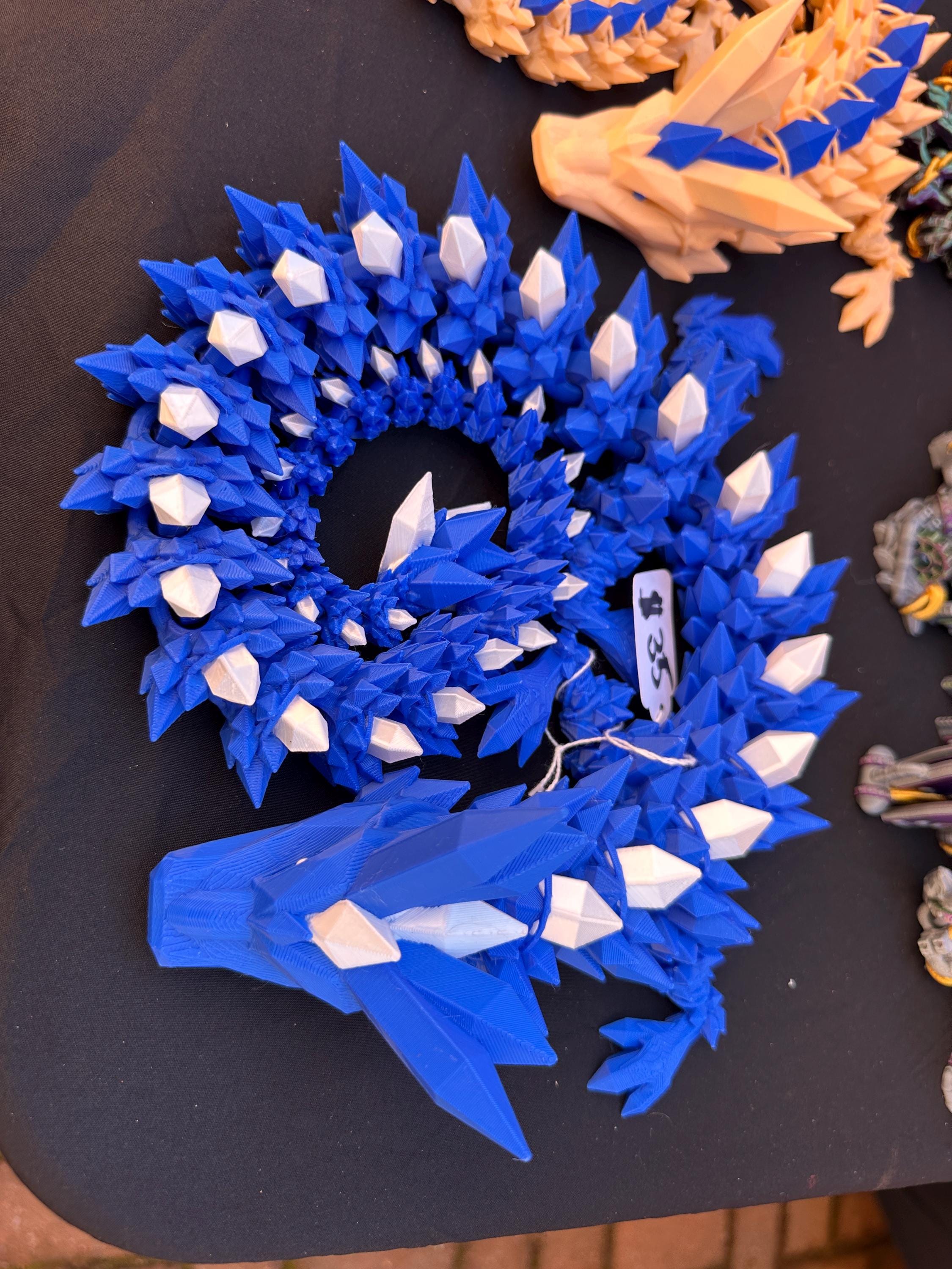 JeVenis 3D-gedruckter Drache - Grüner Kristall Drachen Dekoration