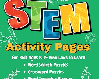 STEM-activiteitenpagina's voor kinderen van 8-14 jaar die graag leren - digitale download