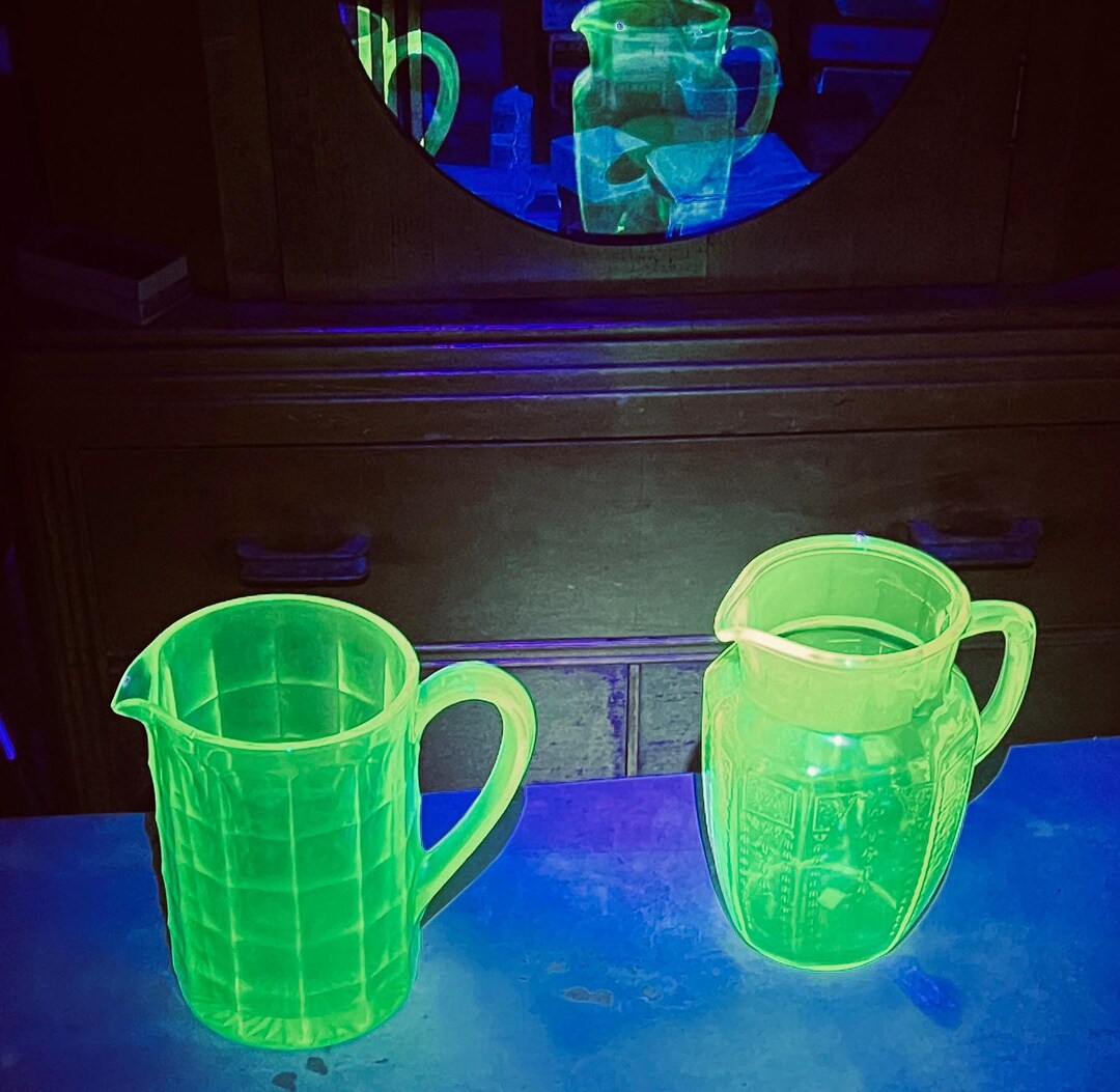 Bright Green Pitcher - Glows Like Mad! 9-2 - Etsy