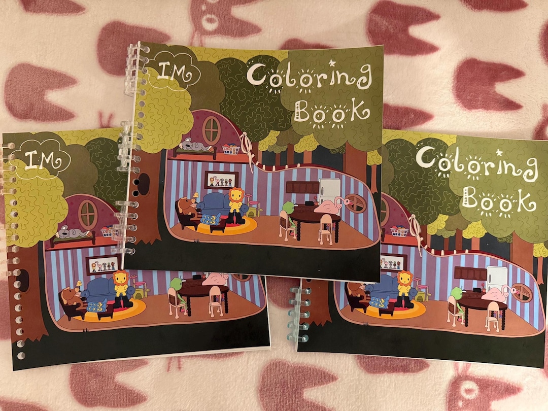 Hand Drawn Coloring Book - Etsy