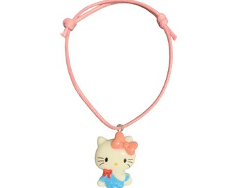 Adjustable Hello Kitty pink bow Bracelet